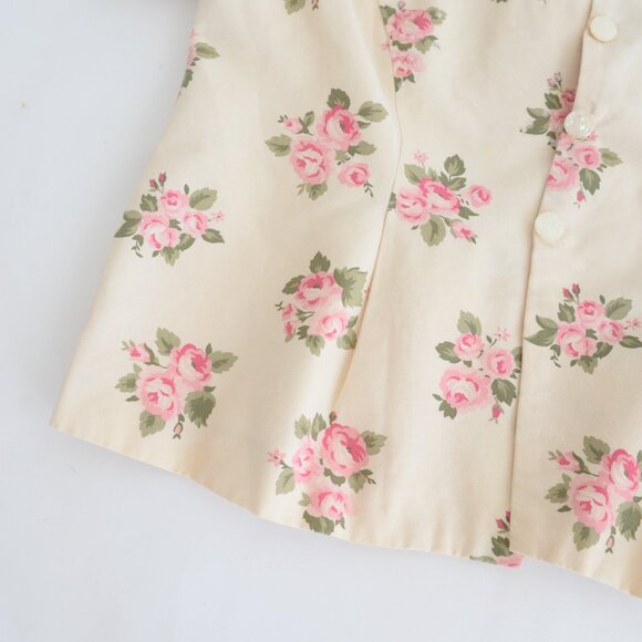 Liz Claiborne Rose Print Blazer - Cream and Pink - Picture 5 of 16